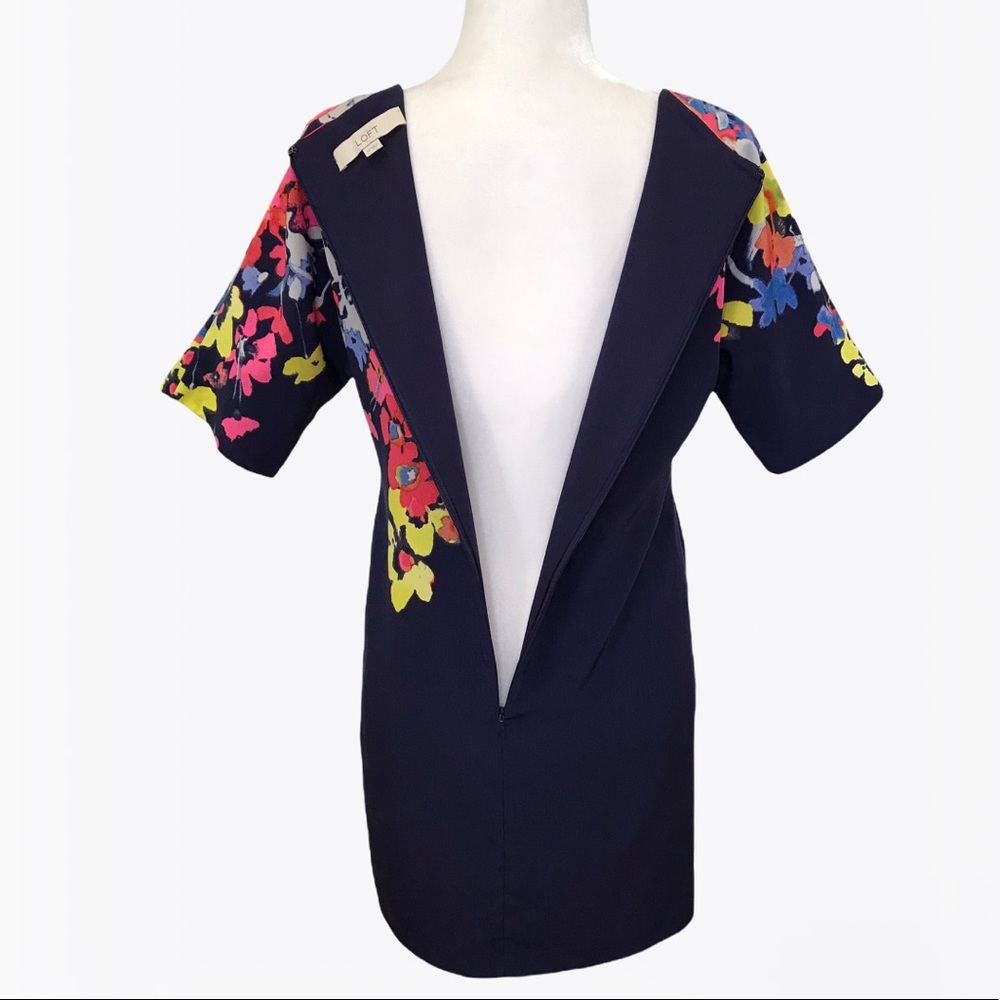 Loft by Ann Taylor Floral Print Sheath Women’s Dress - S/XS - Picture 12 of 17